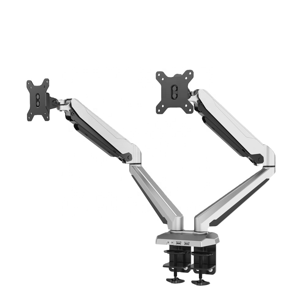 VM-GM224U Laptop Stand Desktop holder USB Gas Spring Dual Monitor Arm