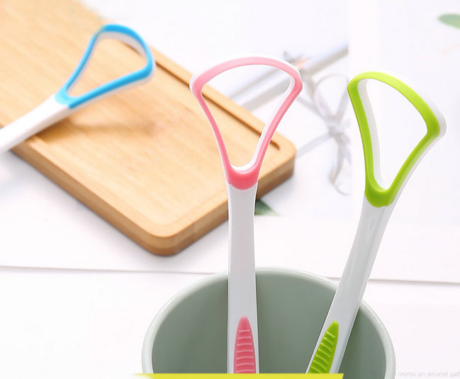 2021 hot new product quality original portable deodorant tongue coating thick white oral care tongue scraper