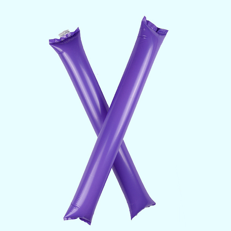 Promotion game hand clap noise maker inflatable cheering sticks PE plastic hand clap