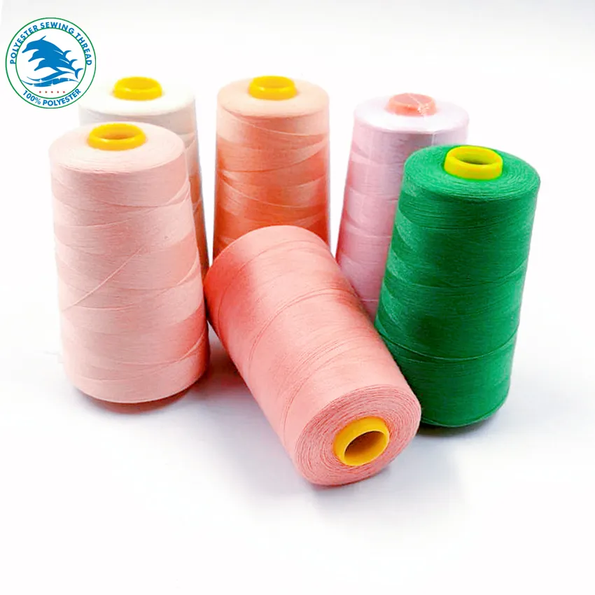 Manufacturer Directly Wholesale 100% Spun Polyester Yarn hilos de coser 40/2 5000Y