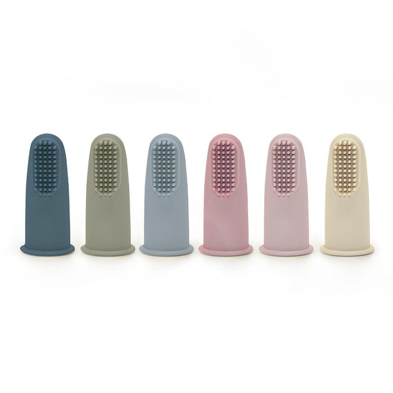Baby Silicone Finger Toothbrush BPA Free Soft Silicone Toothbrush Infant Buddy Teeth Rubber Massager Brush Multi Colors