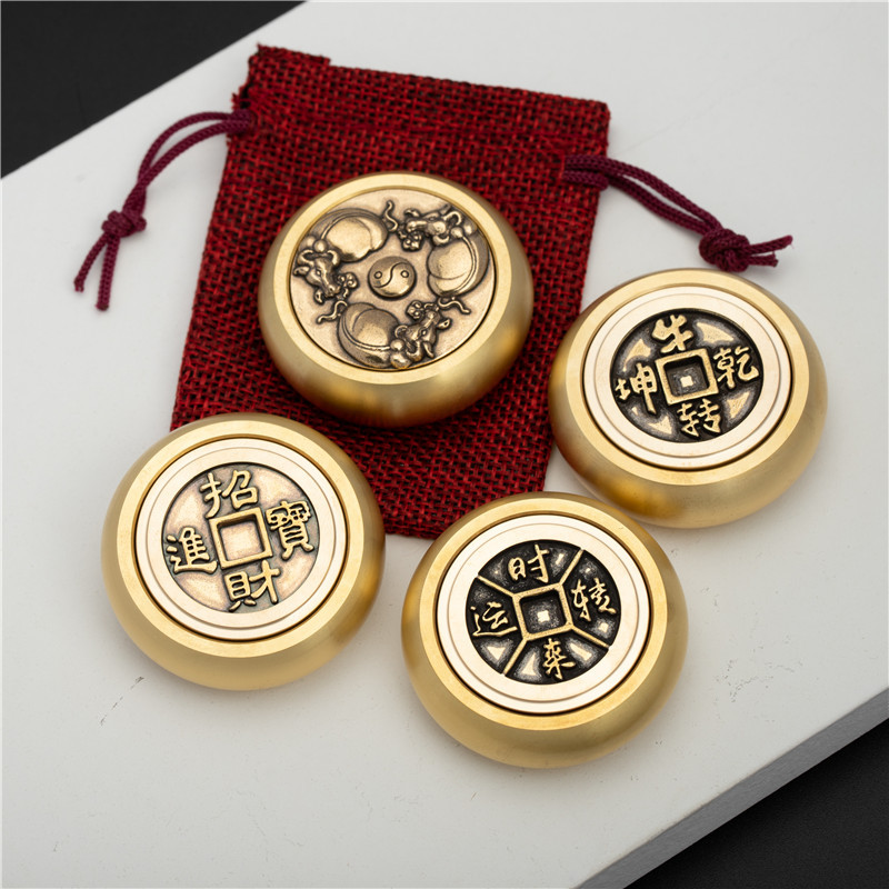 Custom Chinese Style Fengshui Bagua Stress Relief Spin Toys High Speed Fidget Spinner