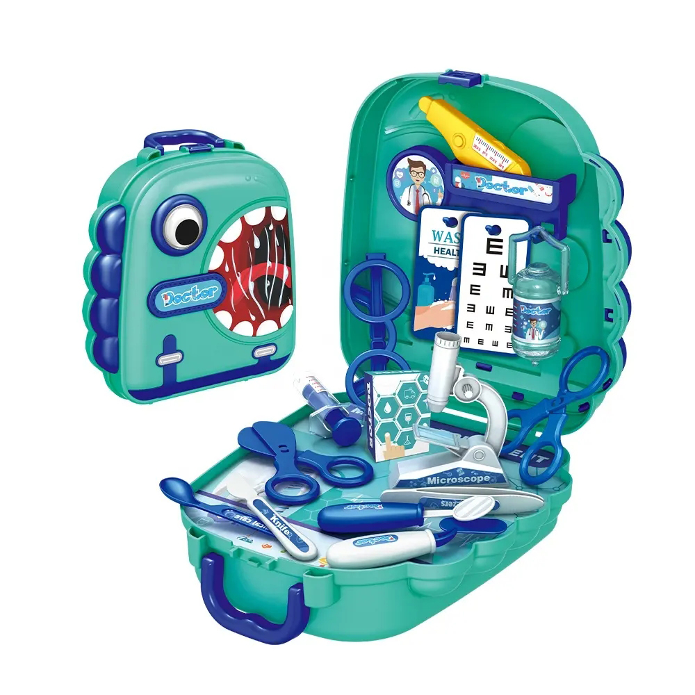 Doctor toys kits pretend play preschool kids dinosaur storage backpack doctor toys game for children