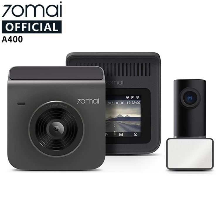 70mai Dash Cam A400 Автомобильный регистратор 1440P разрешение 70mai A400 Автомобильный видеорегистратор с двойной канал спереди и сзади прицел Cam APP контроль разных DVR