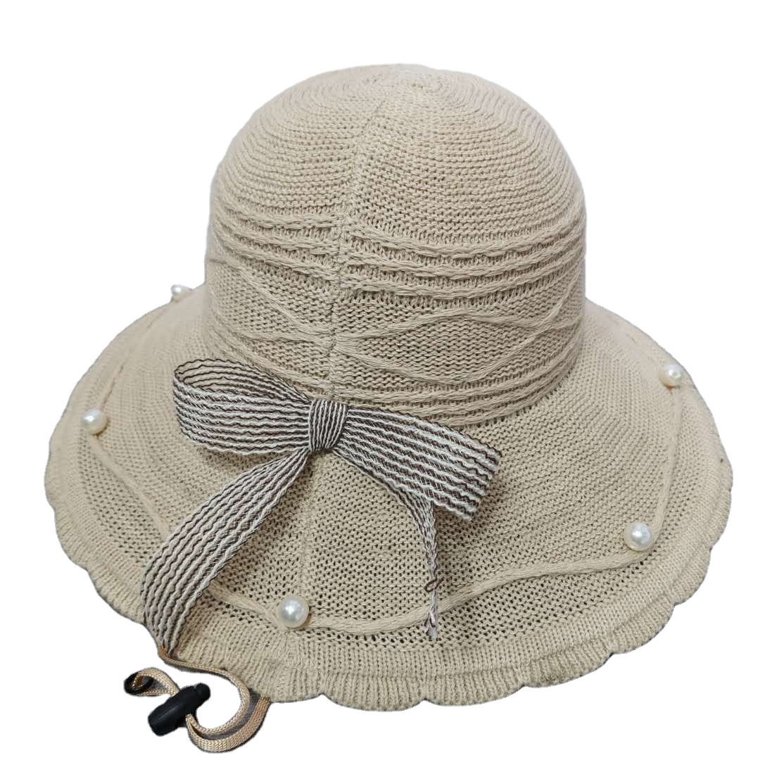 Sun hat beach fashion leisure travel 2019 daily head wear color summer ladies raffia knitted hat hats