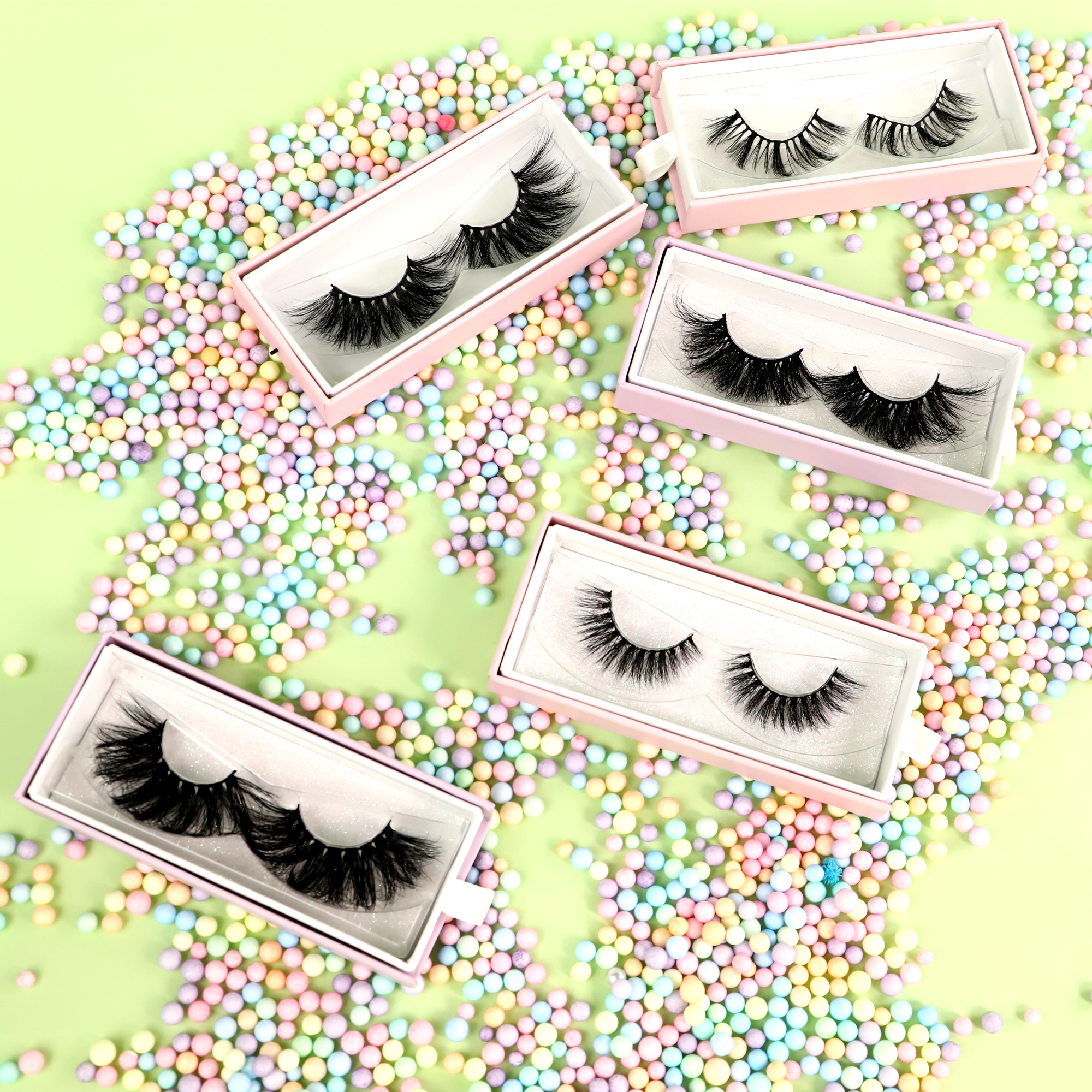 wholesale new cruelty free handmade fluffy 3d mink eyelashes free sample