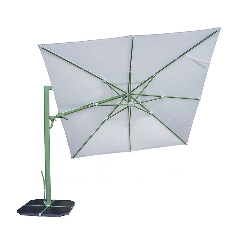 Outdoor Deluxe 3*3M Square Type Garden Roman Umbrella patio parasol