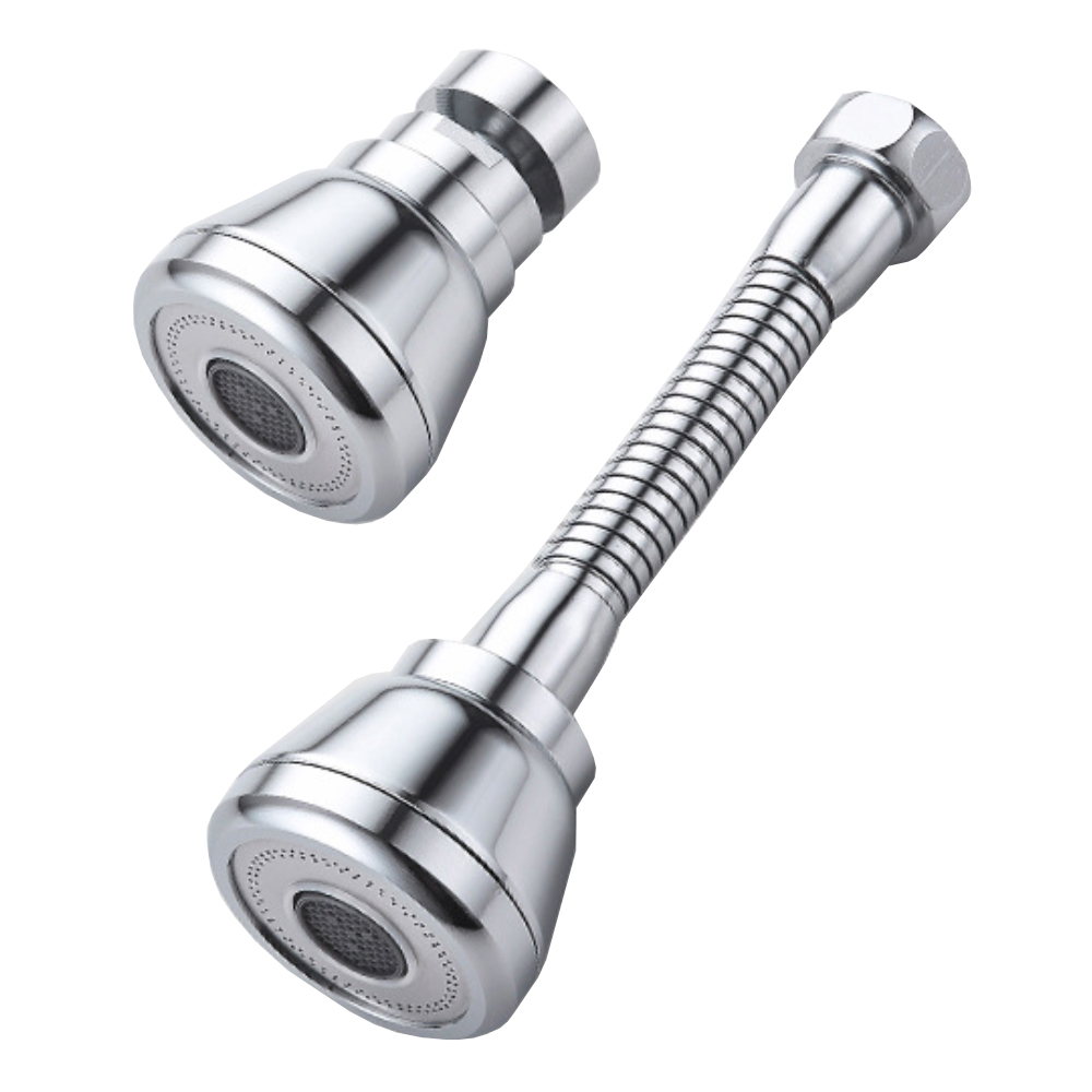 Upgraded Swivel Kitchen Sink Faucet Aerator, Solid Copper High Pressure Faucet Sprayer Head Replacement
