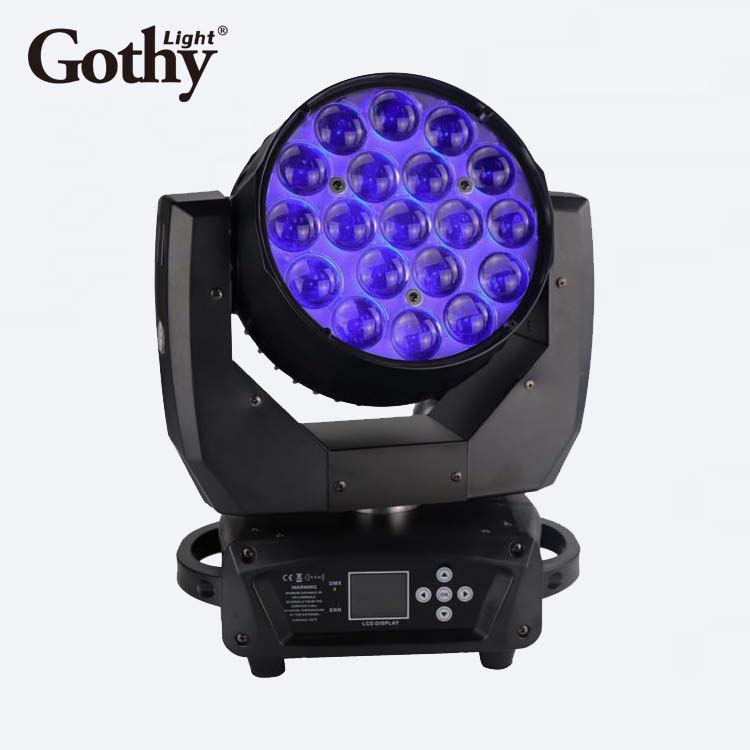 Вращающаяся головка gothylight 19x15 Вт, светодиодный зум
