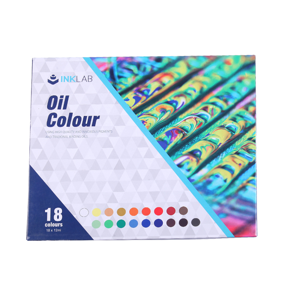 Non Toxic Professional Aluminum Tube Box 12mL*18 Oil Color Paints for artist