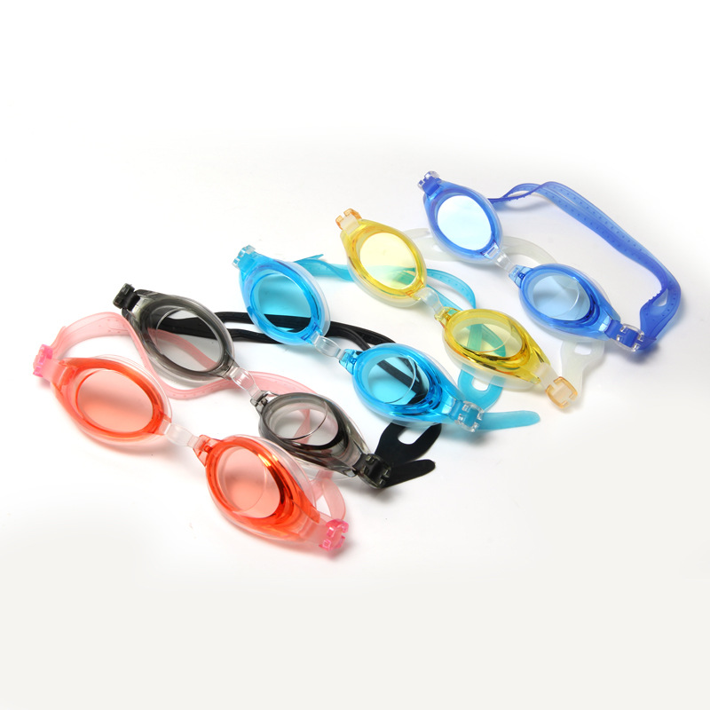 swimming glasses waterproof anti fog no leaking colorful silicone swimming eyewear for man and woman