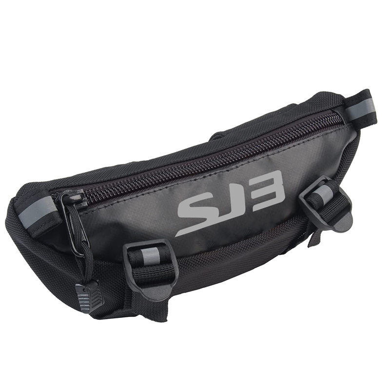 1.5 Liter Black Motorbike Front Windshield Pouch Motorcycle Handlebar Bag