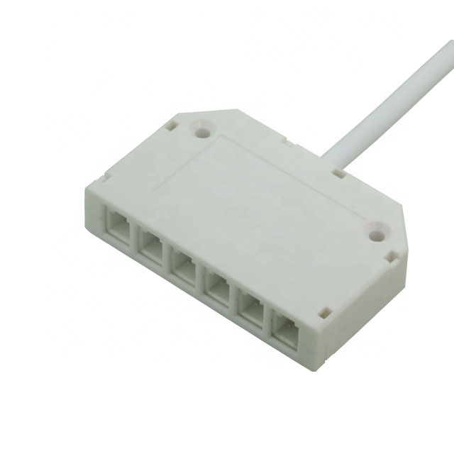Новое поступление 6-way RGB полоса соединителей с 2 м плоский ленточный кабель 4pin plug-для детей возрастом от 12V светодиодные полосы света и прожекторы дальнего света