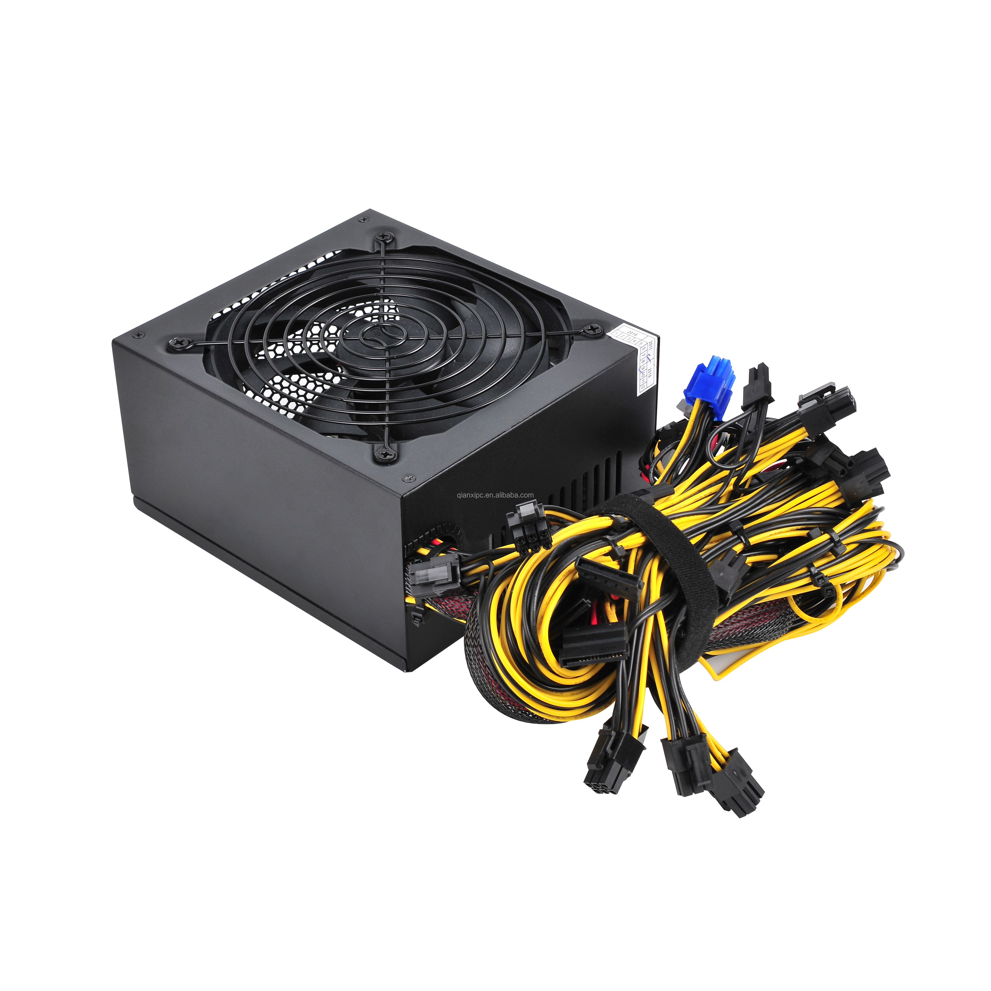 Bitcoin and Ethereum mining Rigs ATX Power Supply 2200W 80plus Bronze efficiency