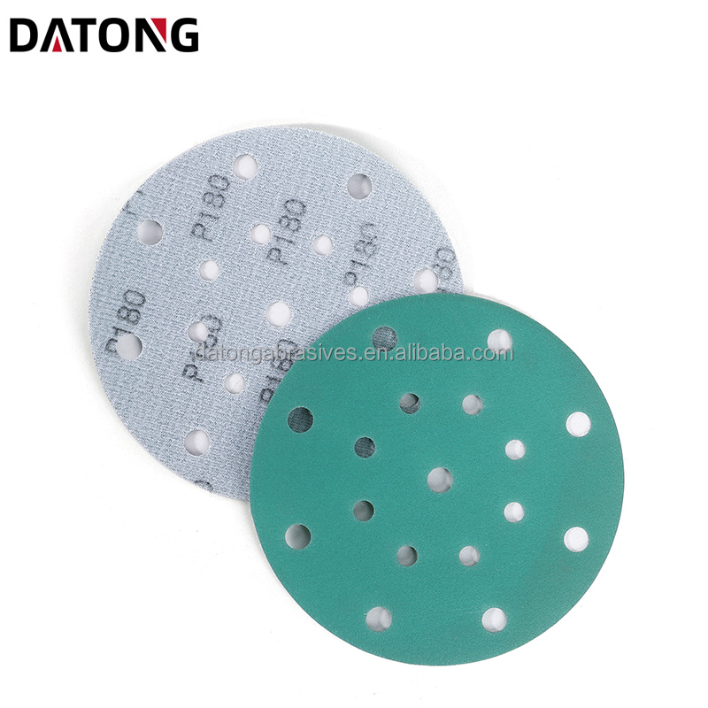 Datong factory High quality abrasives sand paper 6 inch Grit 100 Round Ceramic green Sanding Disc For Metal and Wood
