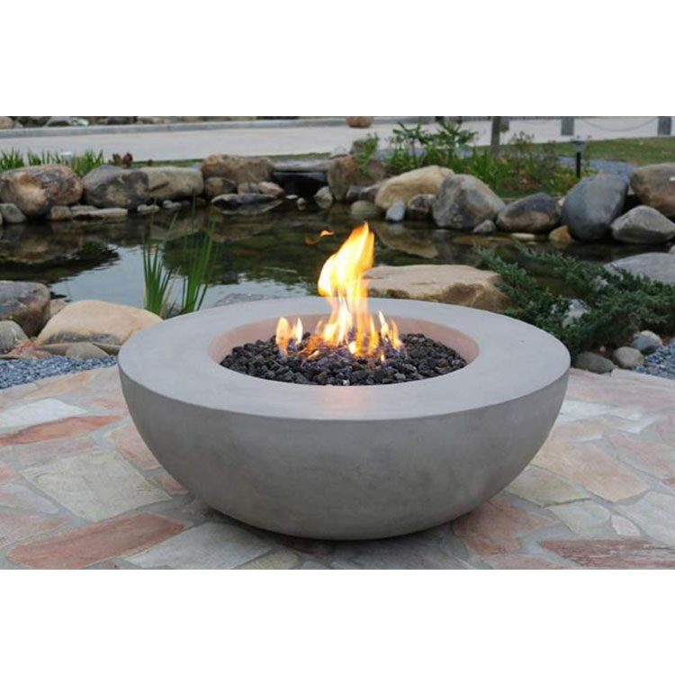 Корп лунный открытый большой круглый пропанового газа Электрический firebowl для костра