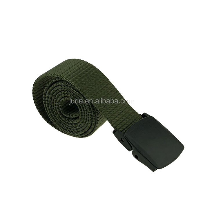 Plastic Buckle Nylon Webbing Men's Mil Spec Tactical Web Belt For Outdoor Leisure