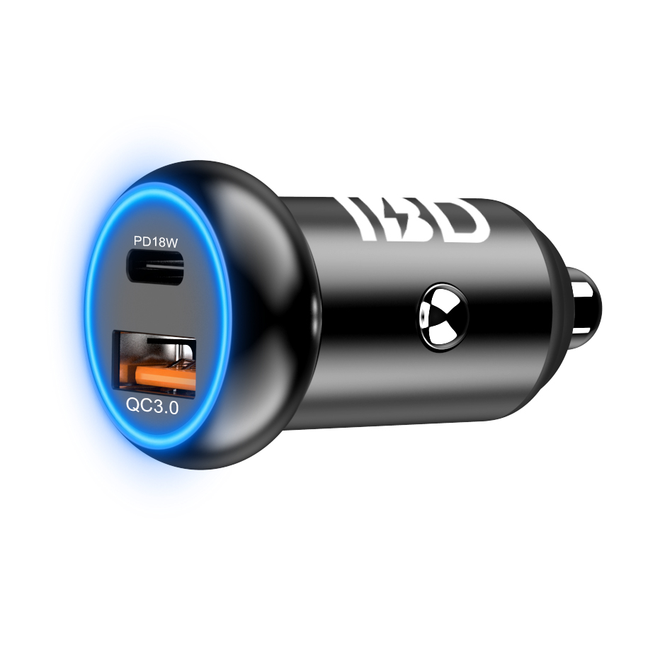 Зарядное устройство Usb Dc для мобильного телефона, белое автомобильное зарядное устройство Qc 3,0 12 В 24 В с двумя Usb-портами, 36 Вт, автомобильное зарядное устройство PD