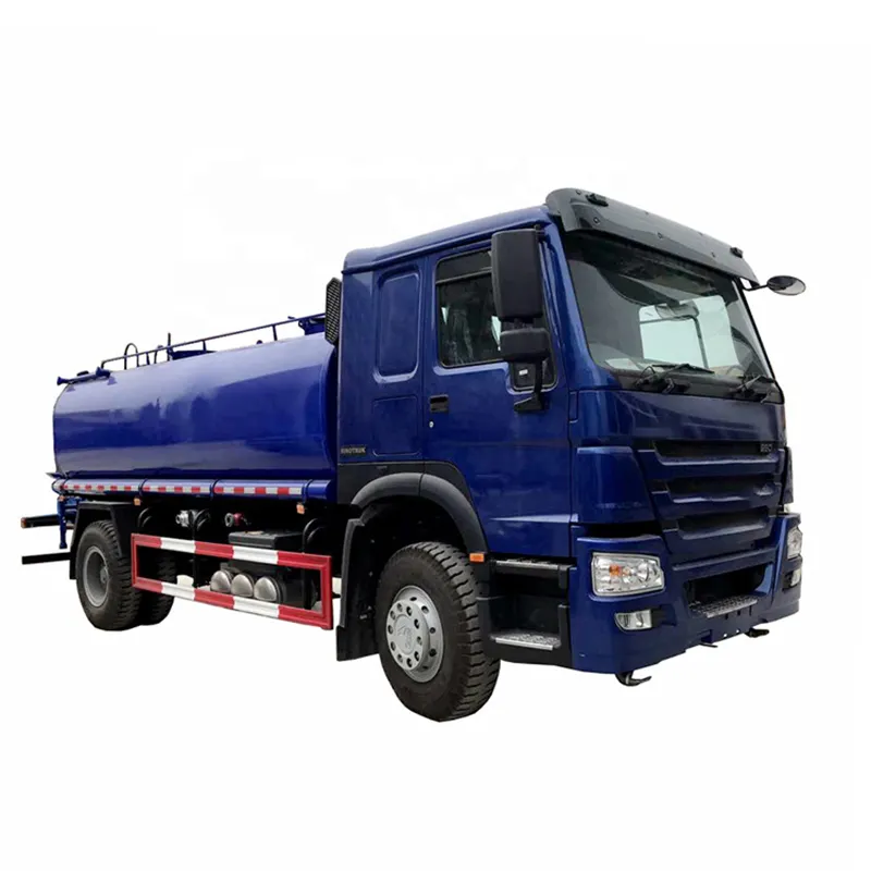 New 12000L 20m3 Stainless Steel Water Tank Truck: Hot Sale 4x2 6*4 371hp Tanker for Drinking Water and Road Cleaning