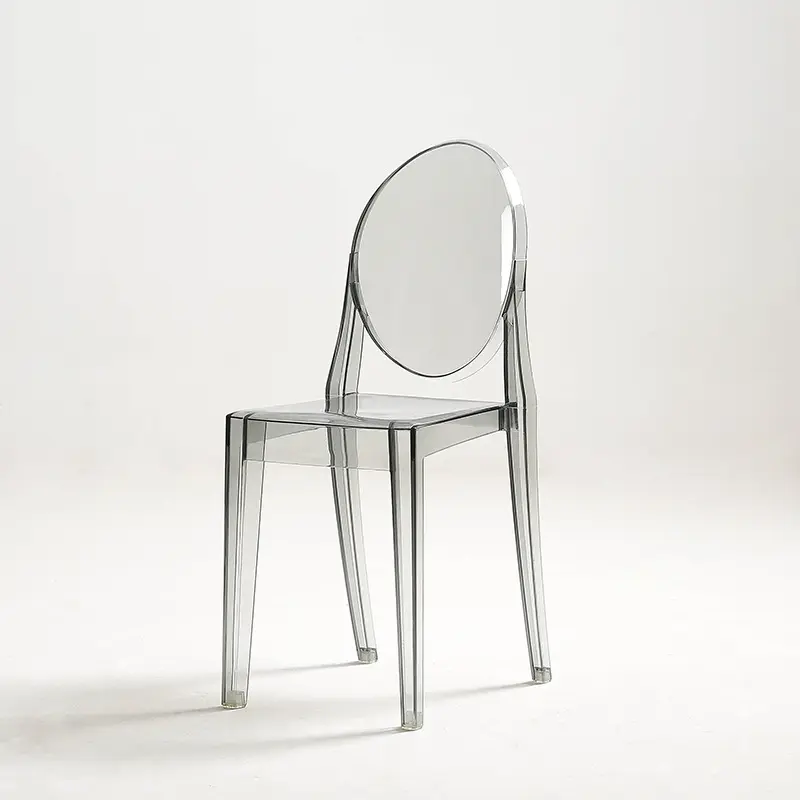 Modern style plastic restaurant outdoor clear transparent event stacking banquet acrylic dining ghost chair