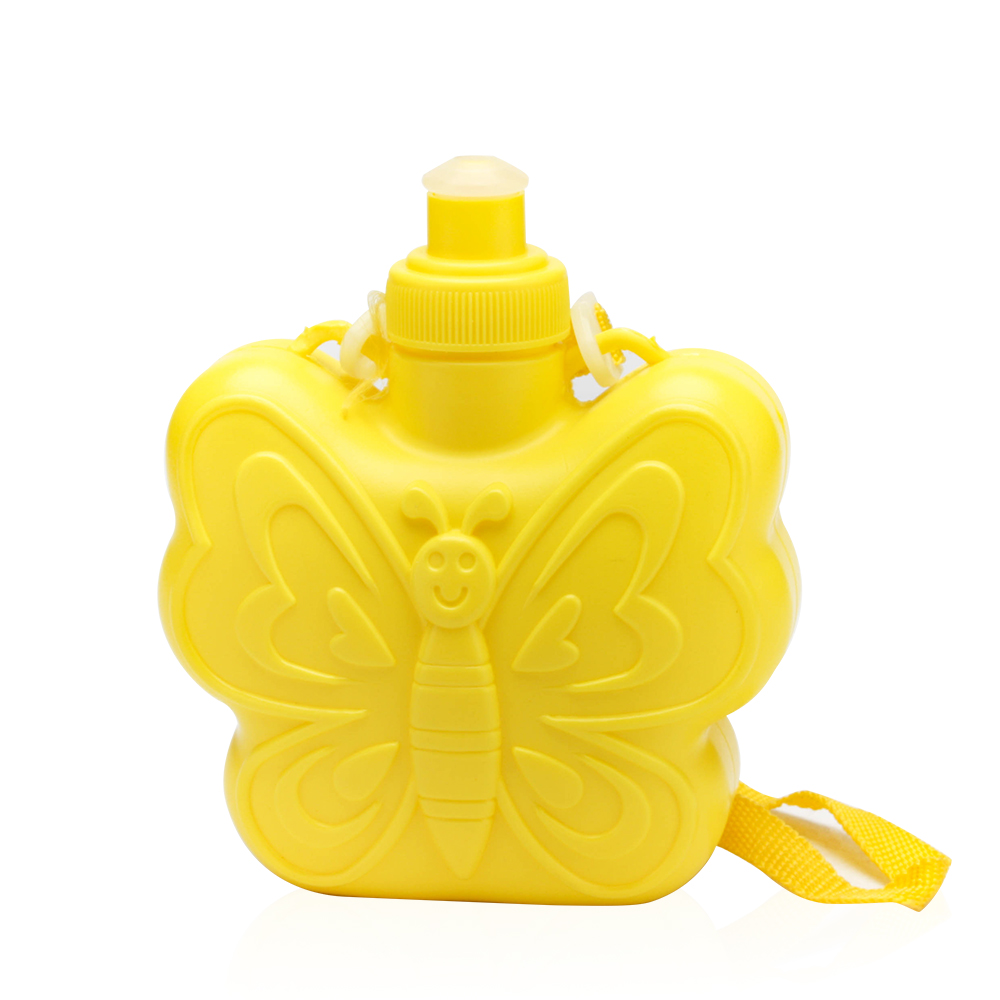 Cute plastic cartoon portable school children water bottle