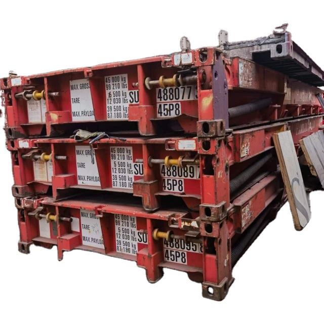 Hysun 20-40FT New Standard Flat Rack transport container in China, European and Asian Stock for sale