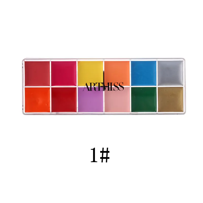 ARTMISS Best Sale 12 Colors Oil Painting Professional Private Label For Face And Body Makeup Face Paint