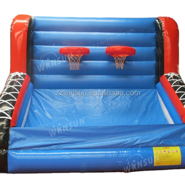 Inflatable field basketball for adults indoor, Hoop Shoot Inflatable Basketball Game For Carnival Theme Party For rental