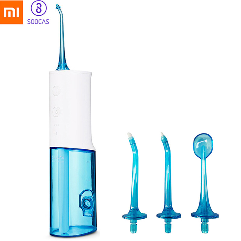 Портативный ирригатор для полости рта Xiaomi SOOCAS W3, перезаряжаемый через USB ирригатор для зубов, зубочистка