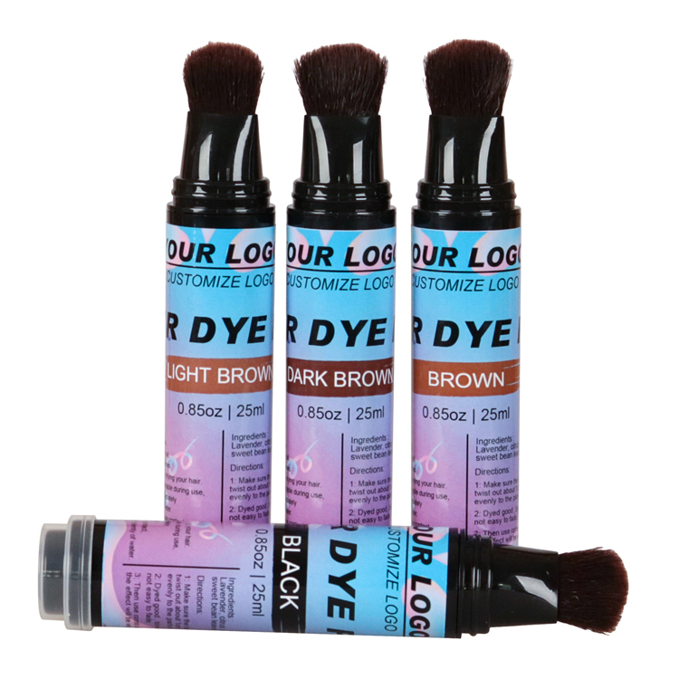 Private Label Hairs Dye Pen Touch Up Root Concealer Natural Hair Dye Brush Pen