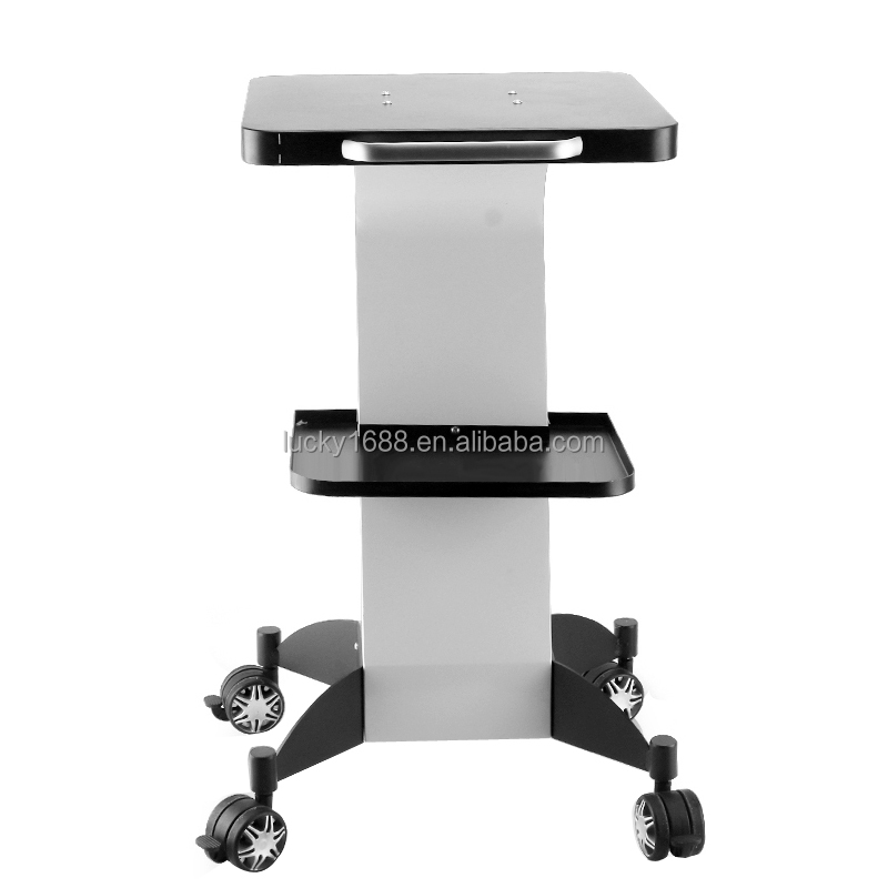 Modern 360 degree rotation wheels mobile metal beauty trolley for salon use