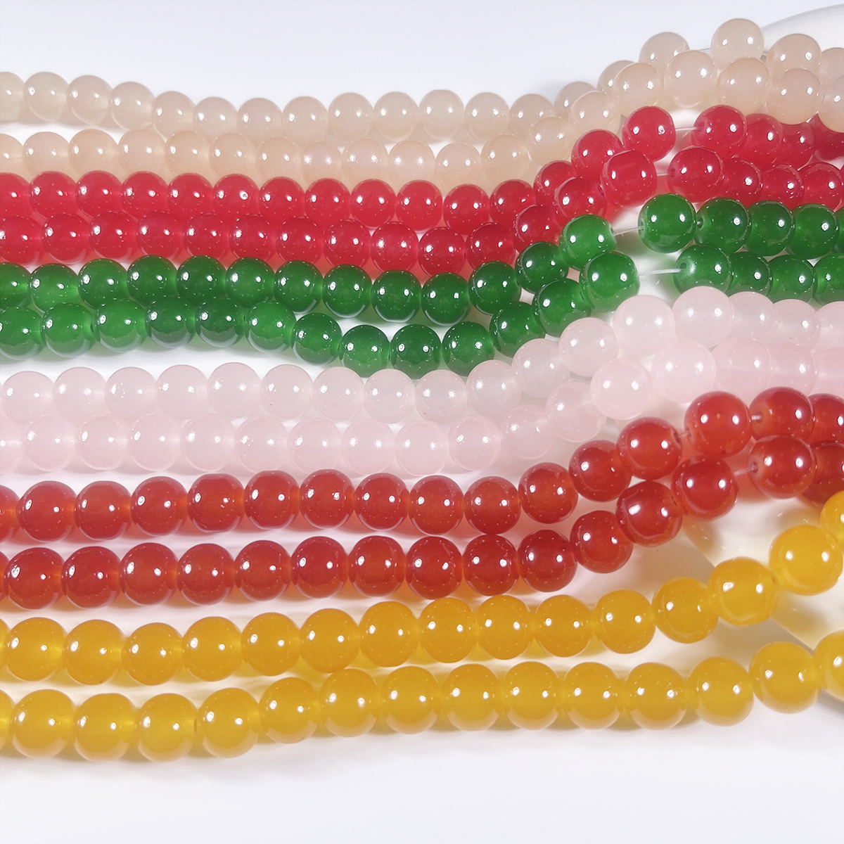 Wholesale 10mm Monochrome Glass Beads Scattered Effect for DIY Handmade Jewelry-Crystal Lampwork Glass Pendant for Necklace