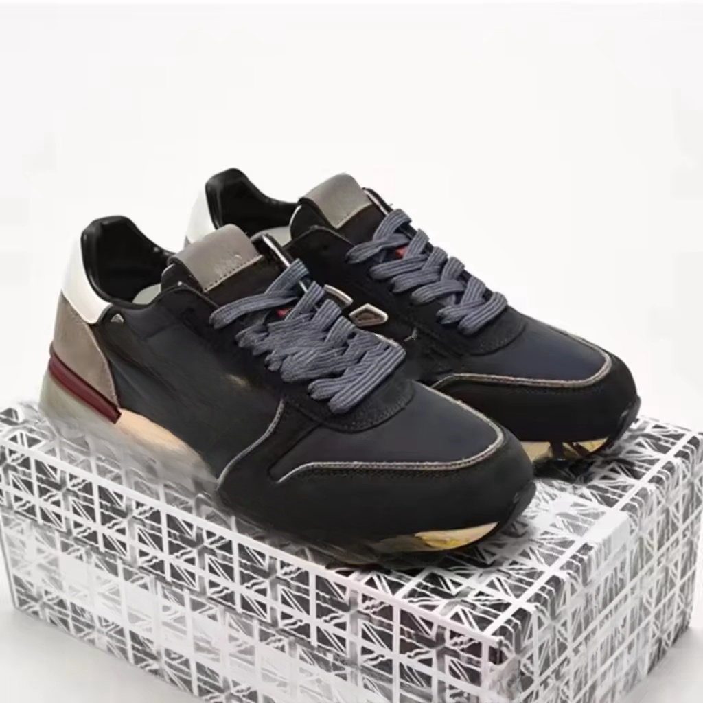 Top quality luxury high-end luxury design Luxury high-grade casual shoes Leather lightweight breathable sports shoes