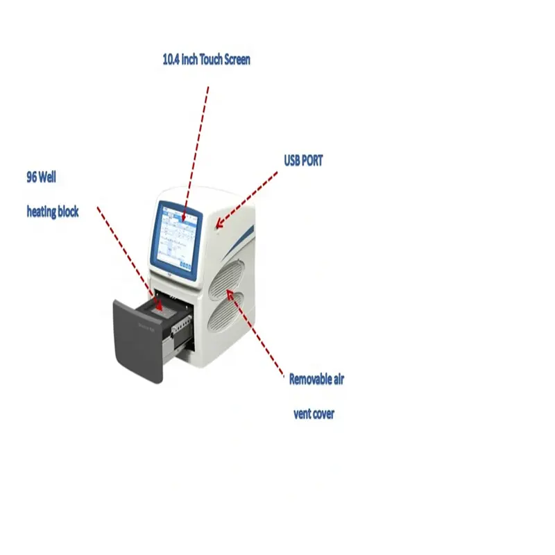 96well  RNA DNA Testing Real Time PCR Machine Good Quality  Rapid Automatic  PCR System