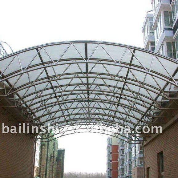 Навес skylight кровельный гофрированный лист из поликарбоната