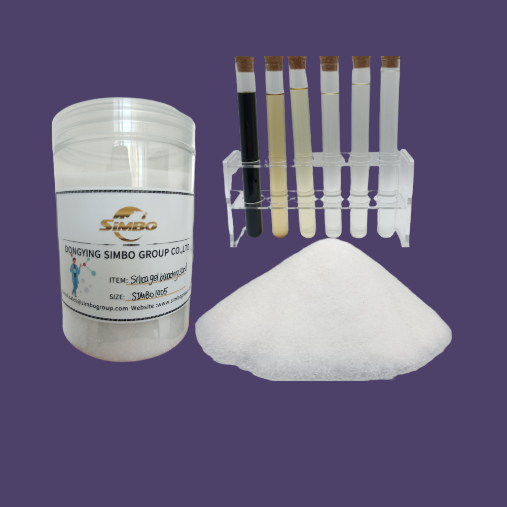 black diesel oil bleaching chemical silica gel decolorizing sand