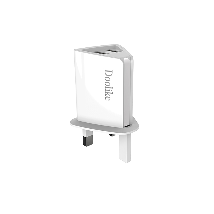Двойной USB настенное зарядное устройство с USB кабель для зарядки портативная штепсельная вилка британского стандарта 5V-2.1A зарядное устройство адаптер