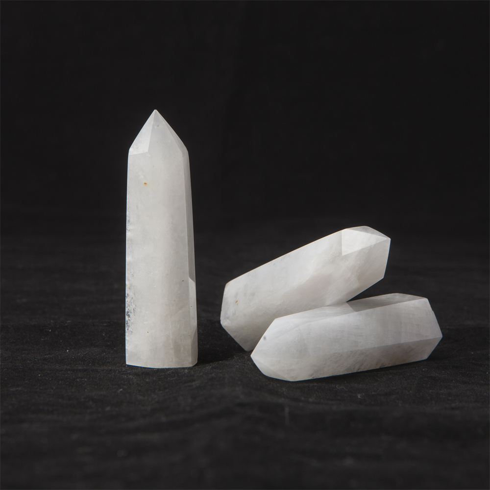 Wholesale polished healing stone moonstone point white moonstone tower For Sale