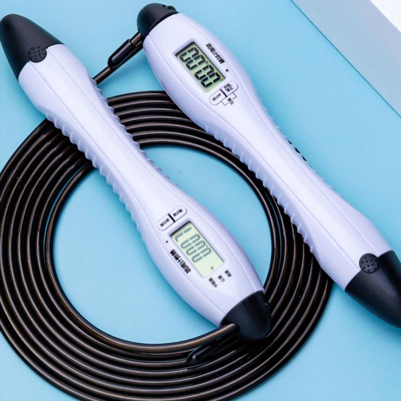 Private Label Digital Counting Jumping Ropes Pvc Removable Bearing Jump Rope With Counter Springseil Gym Women Slimming Tools