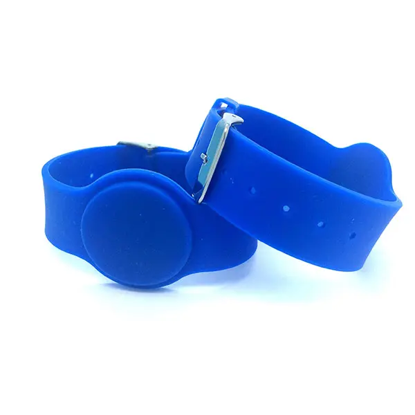 Custom Printing Silicone Adjustable Proximity RFID Key Wristband for Waterpark