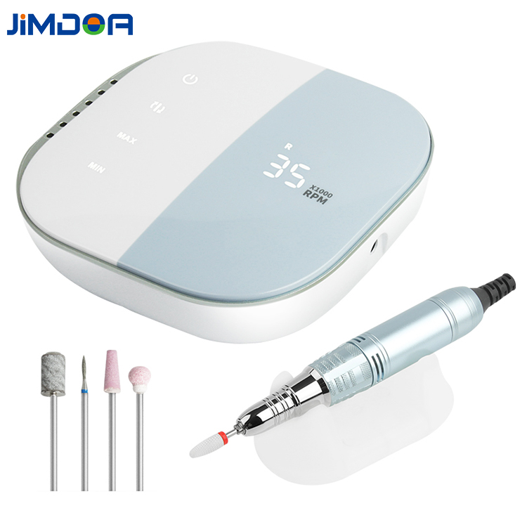 Дрель для ногтей Jimdoa 35000 об/мин, профессиональный маникюрный аппарат с новейшим сенсорным экраном 2021, электрическая пилка для ногтей, дрель для ногтей