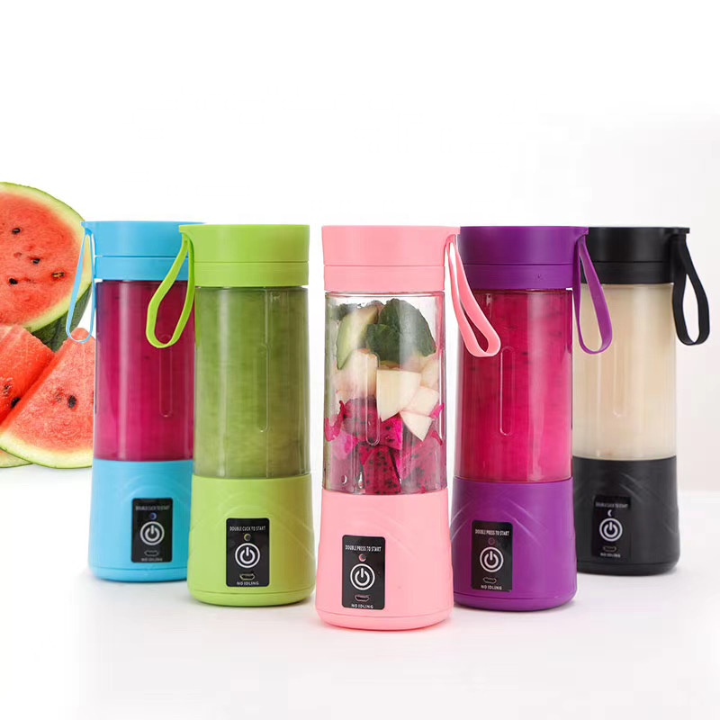 Portable blender cup juicer personal,mini electric juicer usb blender portable,6 blade mini rechargeable usb portable blender