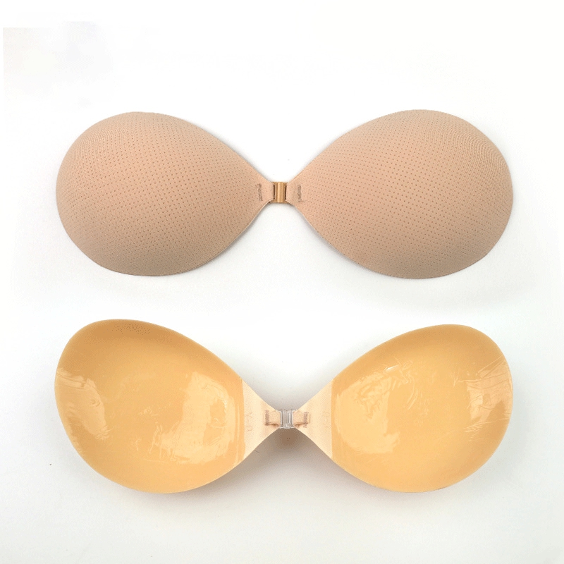 New China Manufacturer Invisible Fabric Cover Thick Silicone Strapless U-Shaped Seamless Bra