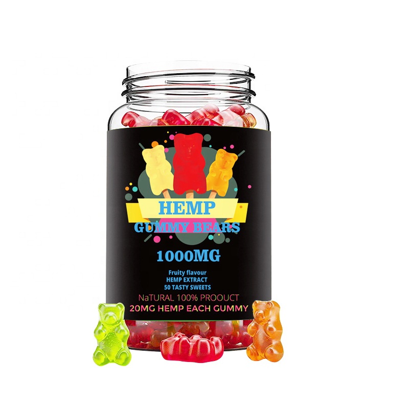 Фабрика 10 мг CBD жевательный мармелад Gummy медведя из конопляной ткани клейкий CBD масло cbd полный спектр конфеты