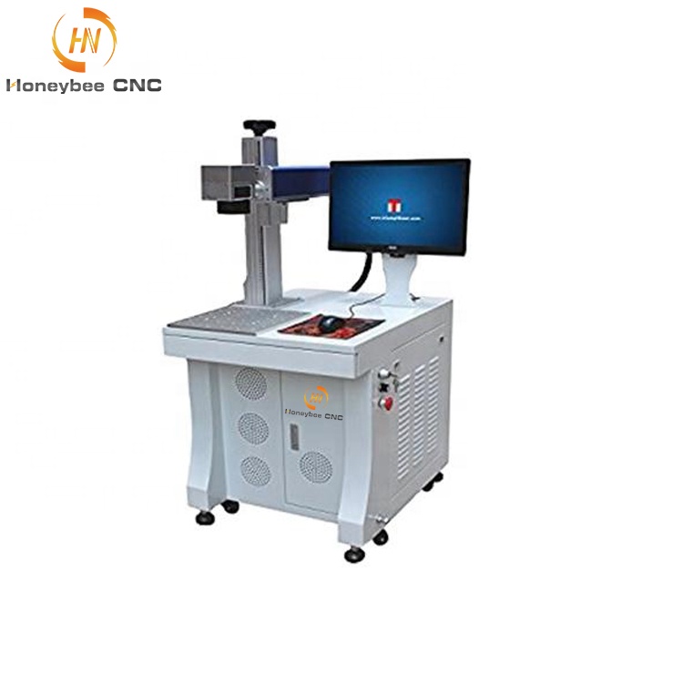 Color Optic Fiber Laser Marking Machine For Metal Deep Engraving