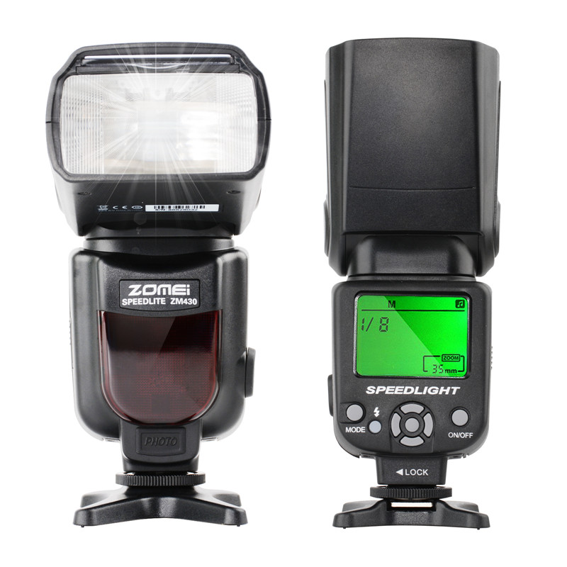Высокоскоростная Беспроводная вспышка для камеры speedlite вспышка ZM430 для камер Canon Nikon