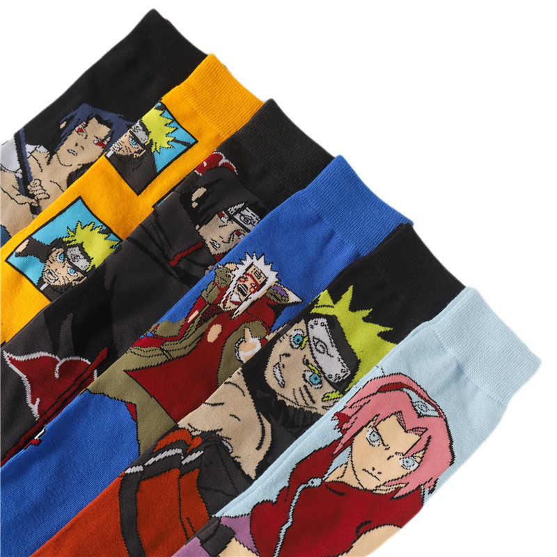 Cotton Cartoon Crew Socks Trendy Anime Socks Men and Women TV Comic Socks
