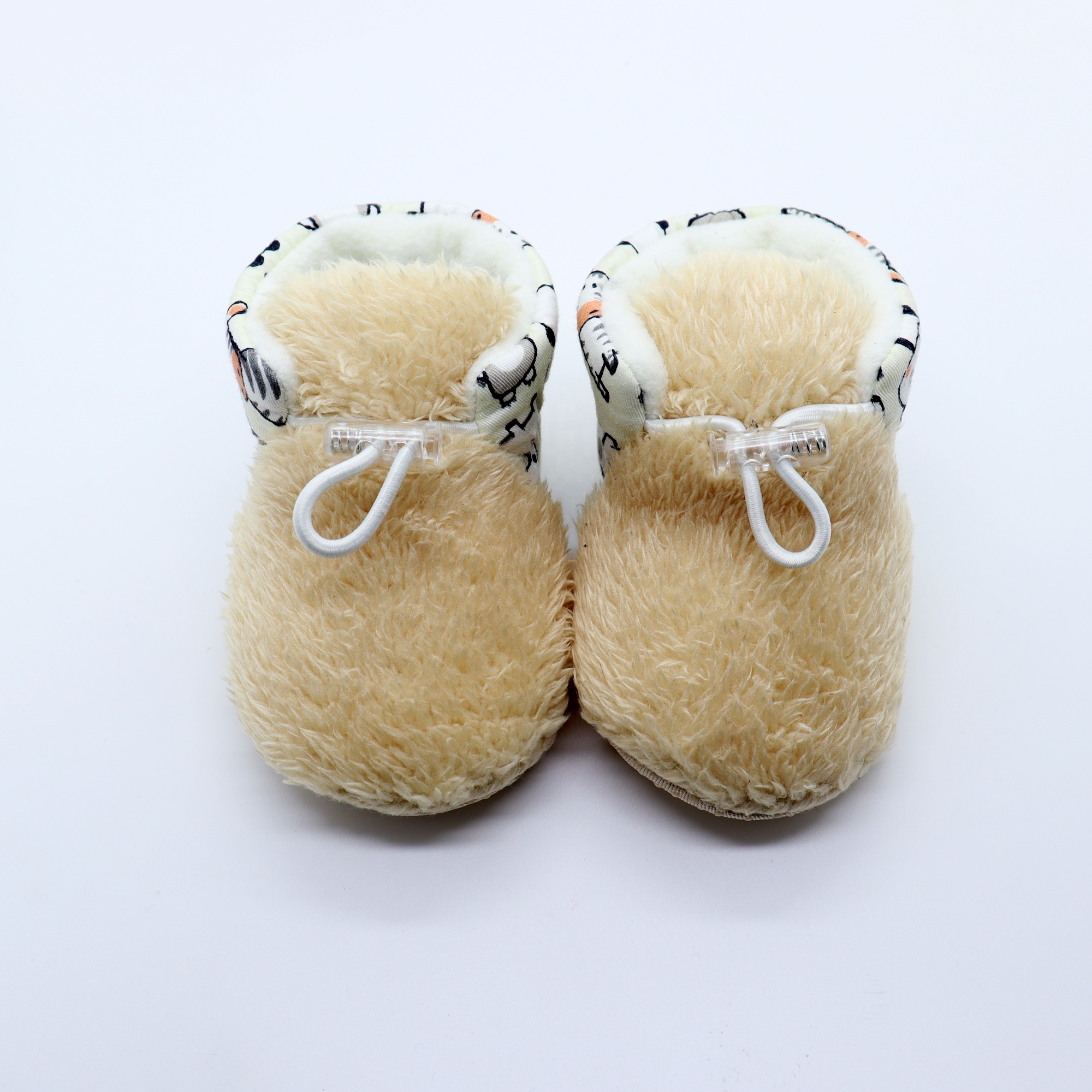 New Design Unisex Cute Animal Pattern Mix Color Toddler Shoes Winter Soft Sole Fur Baby Booties