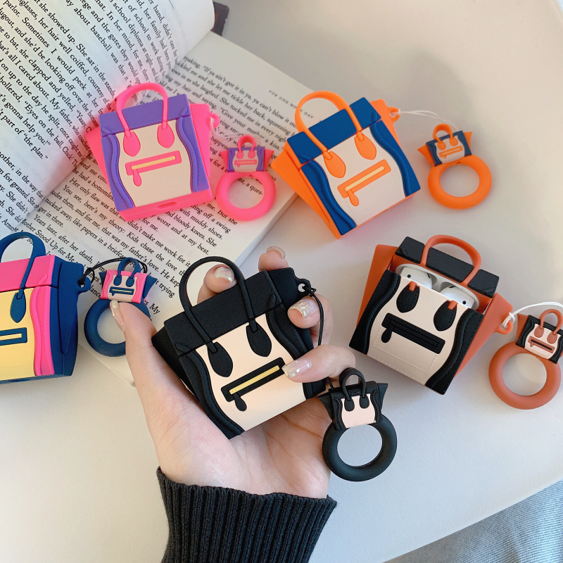 Чехлы для беспроводных наушников Airpods 1 2, оптовая продажа, силиконовые чехлы с рисунком улыбающегося лица, Защитные чехлы для Air pod