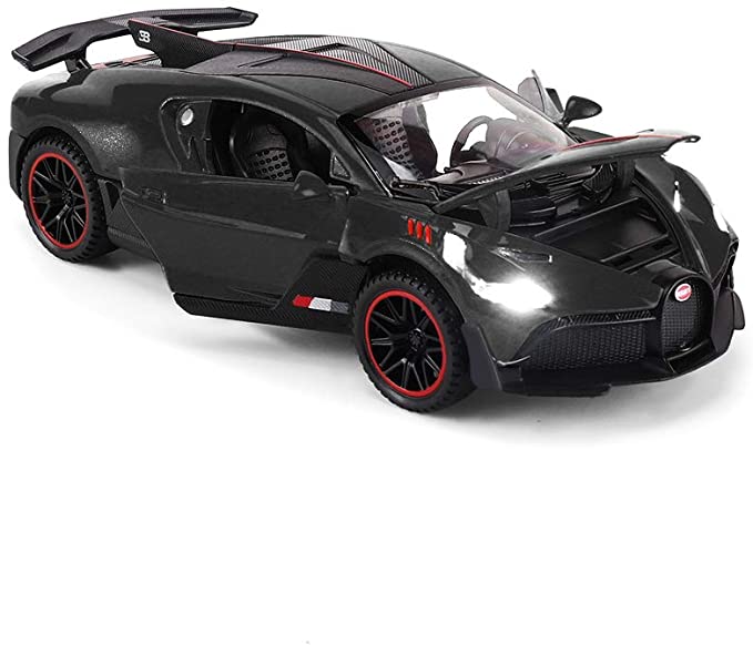 Игрушечный автомобиль Bugatti Divo, модель автомобиля из сплава, 1:32 литая машина